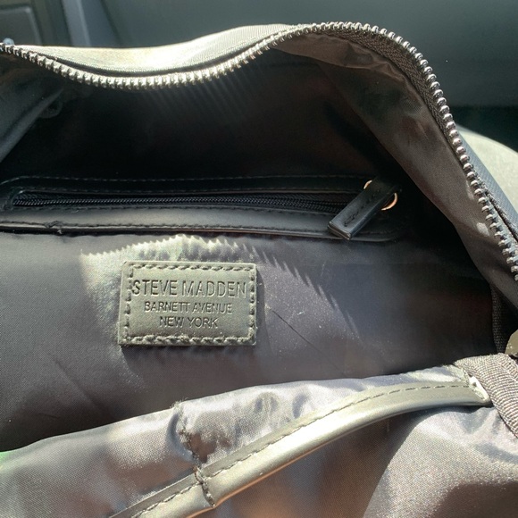 Steve Madden Mini Satchel Backpack in All Black - Picture 3 of 5